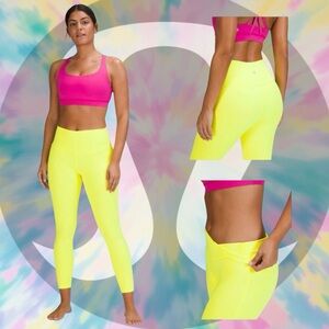 Lululemon Wunder Under High-Rise Tight 25" Highlight Yellow Size 6